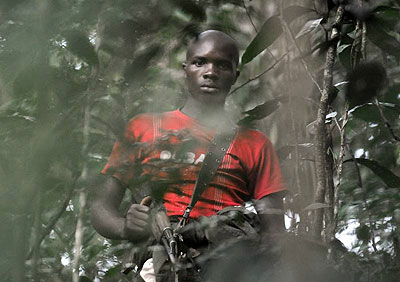 An  FDLR rebel. The New Times / File. 