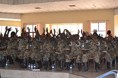 Participants at the training in Burera on Wednesday. The New Tmes/ J Mbonyinshuti