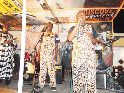 Impala Orchestra doing what they do best on stage. All Photos / The New Times J. Mbonyinshuti.