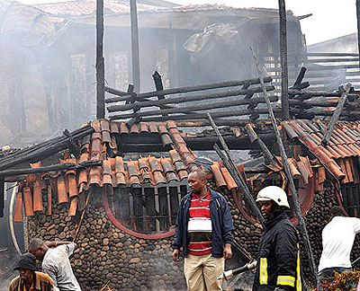 A burnt out building. It is advisable to use insurance brokers if you want to be compensated fast, experts say. They argue that brokers understand better how to handle the process.  The New Times / File
