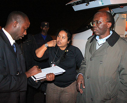  Canada last year extradited to Rwanda, Leon Mugesera (R) who is currently facing Genocide-related charges. The New Times/File. 
