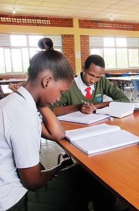 Students of Riviera High School in the library. The New Times/ Allan B. Ssenyonga.