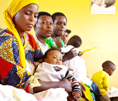 Mothers await health services at a health centre. The New Times/ T. Kisambira.
