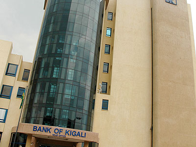 RSE listed Bank of Kigali shares have received impressive ratings. The New Times/File photo