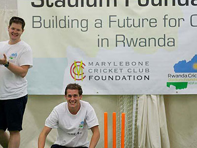 Alby Shale made the attempt in aid of the Rwanda Cricket Stadium Foundation, a charity set up to build the first proper cricket ground in Rwanda. The New Times/ Courtesy