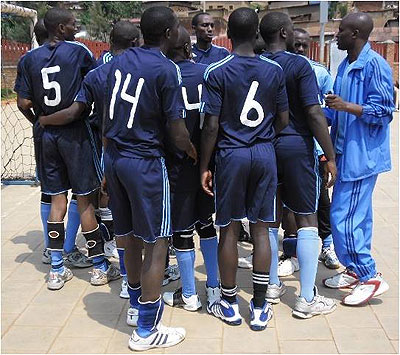Police Handball Club face APR in a tough game today. The New Times / File.