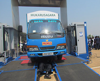 The unit will bring vehicle inspection services closer to motorists in rural areas.  Saturday Times/ Jean Pierre Bucyensenge