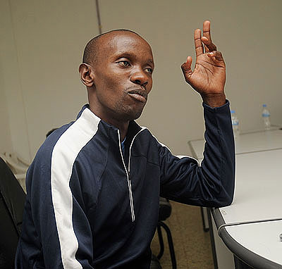 Hermas Cliff Muvunyi is primed for a medal in 800m today. The New Times / Courtesy.