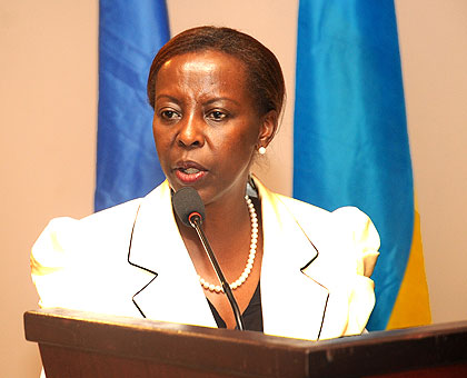 Louise Mushikiwabo,  Minister for Foreign Affairs.