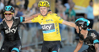 Chris Froome avoided incident to complete Tour de France victory. Net photo.