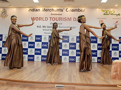 Rwandan students perform at IMC's World Tourism Day 2012. The New Times/File