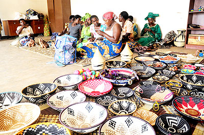 The UN donation will boost production in Agaseke and see more handcrafts exported. The New Times/ John Mbanda.