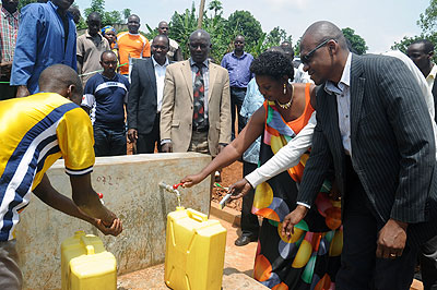 Money raised from the bond issues will be used for development projects like extending safe water to residents.   The New Times / File