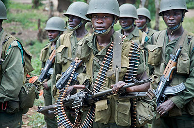 FDLR terrorists -- France helped genocidaires escape justice to the Congo through Operation Zone Turquoise. Net photo.