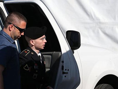 Manning convicted of illegally releasing classified documents knowing they'd be accessible to enemy. Net photo