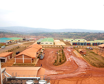 A view of some part of the Kigali Economic Zone that is complete. The New Times/ Timothy Kisambira.