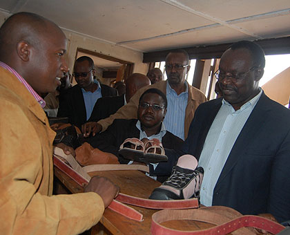 While in Nyaruguru district, Minister Kanimba visited some of the established entrepreneurs who have benefited or are set to benefit from the Hanga Umurimo programme. Saturday Times/Je....