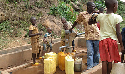 Water shortage a big problem in Rwanda.
