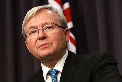 The Australian prime minister, Kevin Rudd has named September 7 as the date for his countryu2019s next parliamentary polls. Net photo.