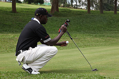 Emmanuel Ruterana seen here in a past Rwandan Open championship has his focus set on staging a good show in the Kenya Open. The New Times / File.