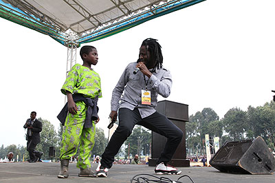 Bebe Cool during his recent performance in Rwanda. The New Times / File.