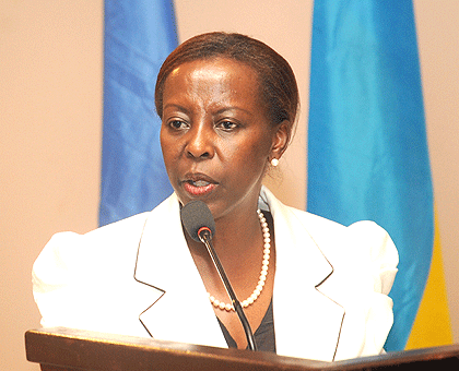 Louise Mushikiwabo, Rwanda's Foreign Affairs Minister and Government's Spokesperson. The New Times/File.
