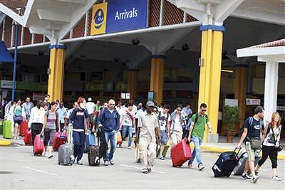 Tourism arrivals dropped in the first five months of this year. Net photo
