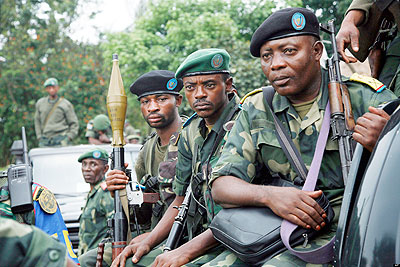 Congolese troops are notorious human rights violators. Yet Human Rights Watch has conveniently turned a blind eye to these abuses, mainly targeted at Rwandophones.u00a0 Net photo. 