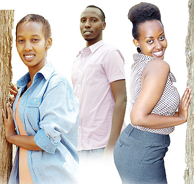 Carine Umuraza, David Makombe, Emmanuella Kirezi.