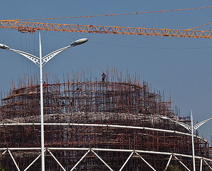 Kigali Convention Centre. Rwandau2019s new grade is a result of rigorous scrutiny of the current economic indicators and the countryu2019s long term economic outlook.  Saturday Times/Timot....