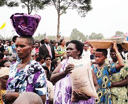 Every year thousands of Catholics travel to Kibeho to visit, pray or implore Godu2019s mercy. Some carry with them offerings. Sunday Times/Jean-Pierre Bucyensenge