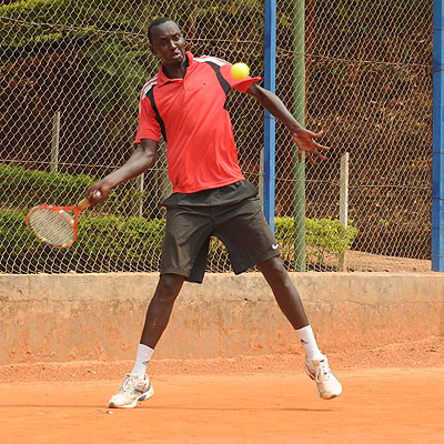 Top seed Jean-Claude Gasigwa is favourite to win the inaugural Nyarutarama Open tennis tournament. Times Sport / File.