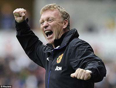 David Moyes's reign as United manager got off to the perfect start following a 4-1 victory. Net photo.