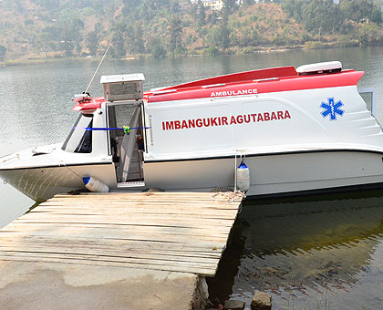 The boat is expected to save the thousands of lives and reduce infant and maternal mortality.  The New Times/Courtsey.  