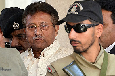 Musharraf faces charges for murder, criminal conspiracy to murder and facilitation of murder, officials say. Net photo.