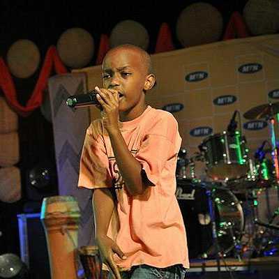 Born to be a rapper. Babu takes to the stage. The New Times / File.
