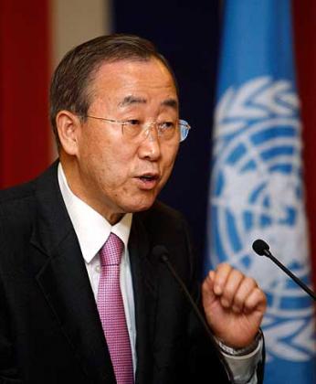 Ban Ki-moon, UN Secretary-General. 