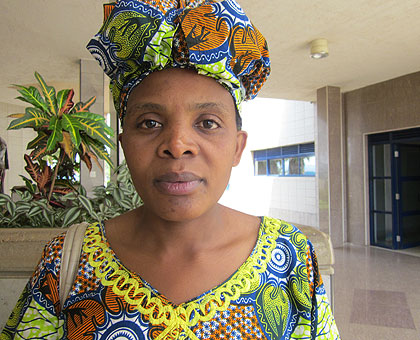 MP hopeful Nyiranzeyimana says fighting poverty at the grassroots is one of the issues she seeks to address.   The New Times/ Eugene Kwibuka 