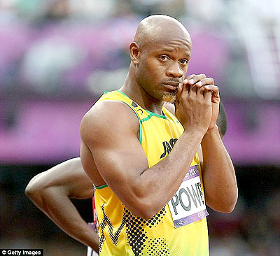 Former 100 meters world record holder Asafa Powell failed a drugs test last month. Net photo.