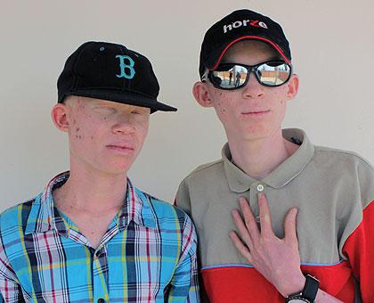 Patrick Mazimpaka (R) and Fidele Mbekeye in Kigali.  Sunday Times/Joseph Oindo