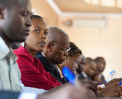 Some of the participants who attended the Tuesday meeting. The New Times/Timothy Kisambira