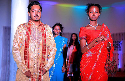 Indian deigns were showcased at the gala event.