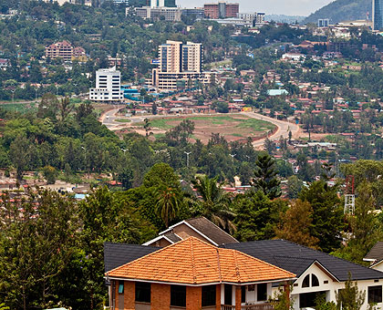 An aerial view of the City of Kigali.   Saturday Times/Timothy Kisambira. 