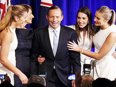 The conservative leader promised to deliver a u2018trustworthy, competentu2019 government in his victory speech. Net photo.