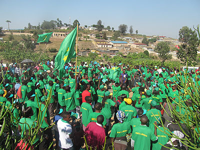 Liberal party supporters at a previous campaign.  The New Times/File