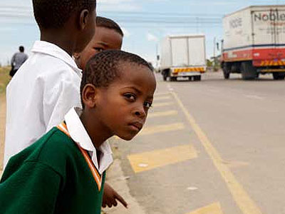 It is imperative to teach children how to cross the road should they ever have to do it on their own. Net photo