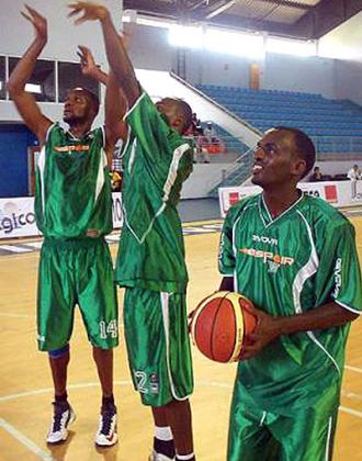 Espoir players during a past warm up.