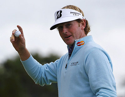 Snedeker reeled off seven consecutive birdies from the 13th to rocket to the top of the leaderboard. Net photo.