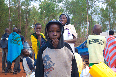 Children are some of those evicted from Tanzania. The New Times /Timothy Kisambira. 