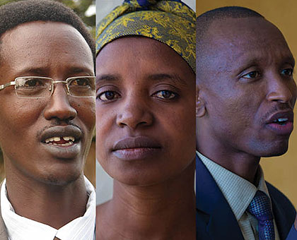 Ganza says it is time for an independent. Mutuyimana has a God-driven faith to win. Mwenedata is optimistic of 100 per cent.